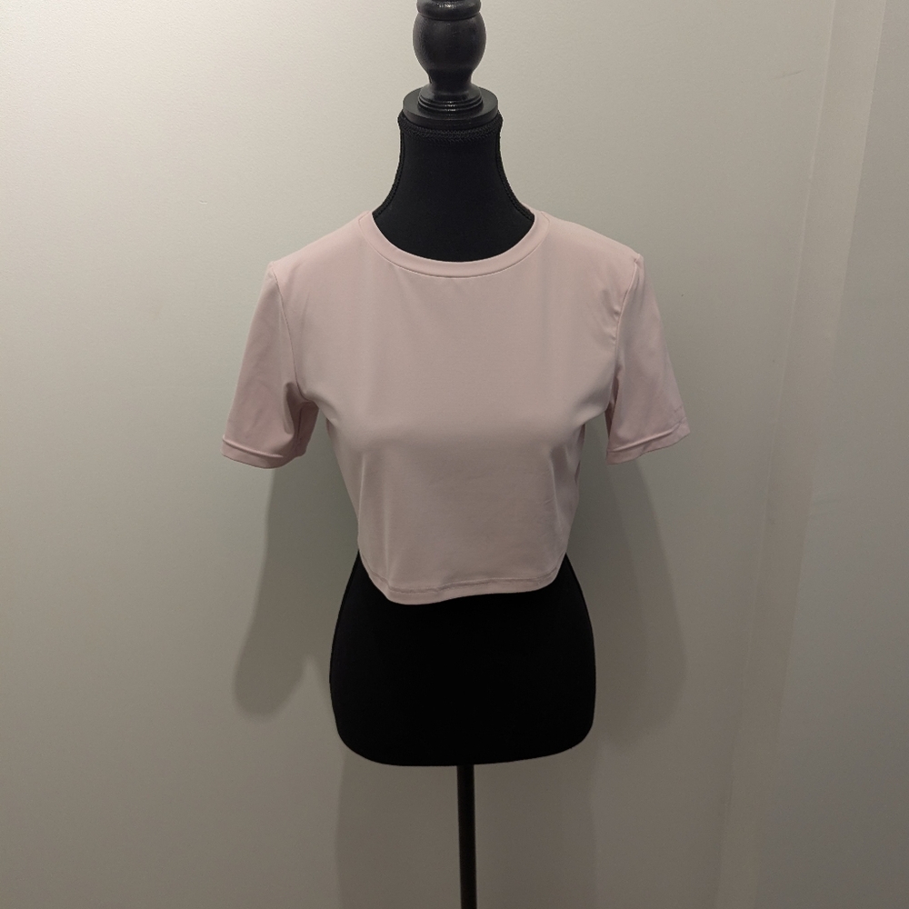 Gymshark - Whitney Soft Pink Short Sleeve Crop Top